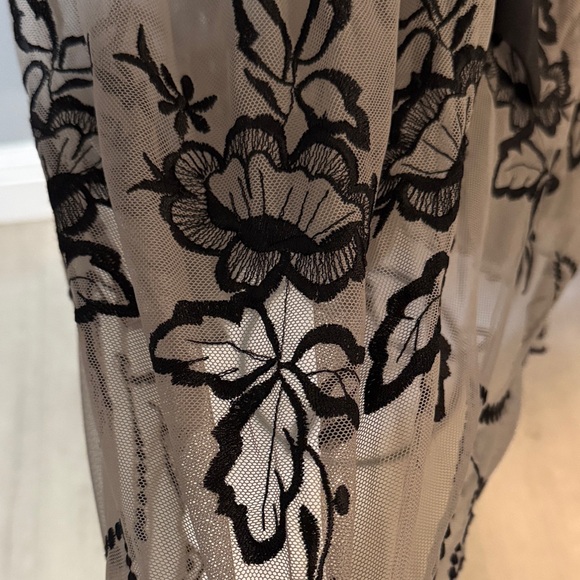 Darling Layered Black and Gray Floral Skirt - Picture 5 of 12